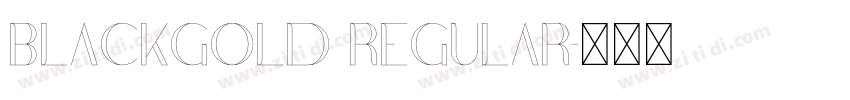 BlackGold Regular字体转换